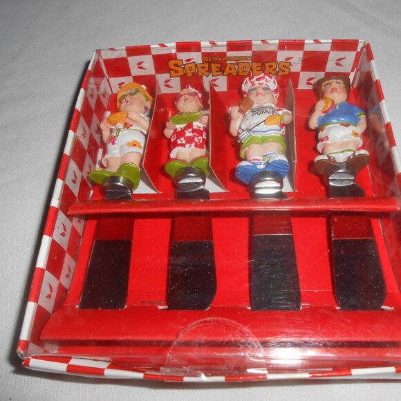 NEW 4 PIECE SET BACKYARD BBQ STAINLESS STEEL KNIFE DIP BUTTER SPREADERS GREAT π - Picture 4 of 9